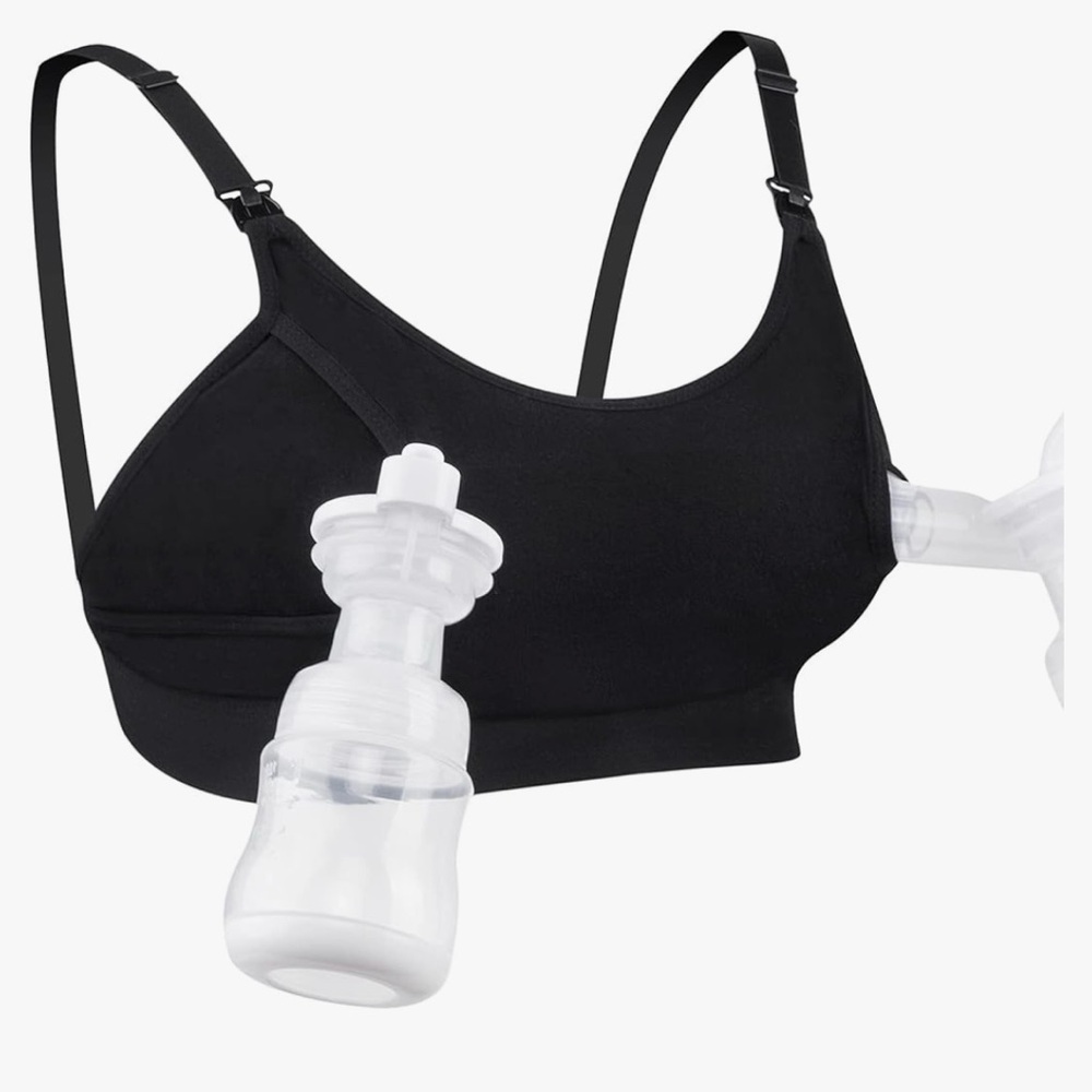 NEW momcozy hands free black XXL pumping bra